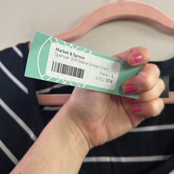 Stitch‎ fix market and spruce Spencer striped dress large - Picture 3 of 4